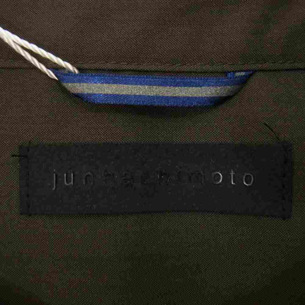 junhashimoto ジュンハシモト 1062122001 WOOL HORIZONTAL SHIRTS ウール ホリゾンタルカラー 長袖シャツ カーキ系 3【新古品】【未使用】【中古】