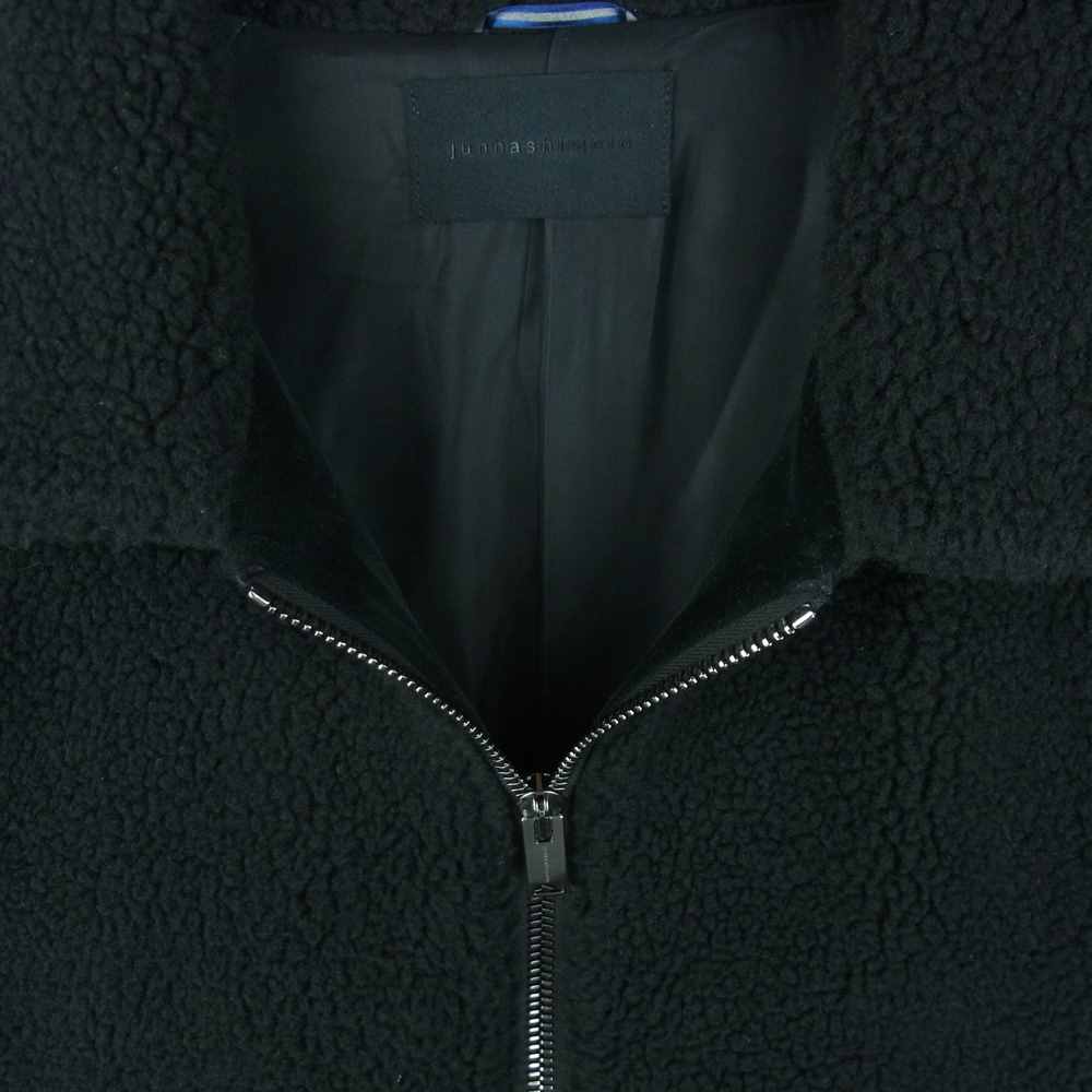 junhashimoto ジュンハシモト 1042020006 COMBINATION BLOUSON ボアフリース ベルベット コンビネーション ブルゾン ジャケット ブラック系 3【中古】