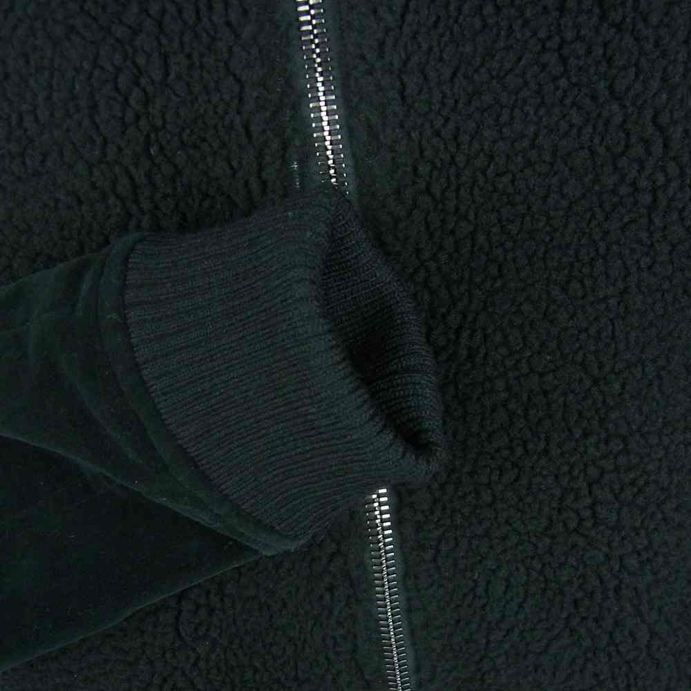 junhashimoto ジュンハシモト 1042020006 COMBINATION BLOUSON ボアフリース ベルベット コンビネーション ブルゾン ジャケット ブラック系 3【中古】