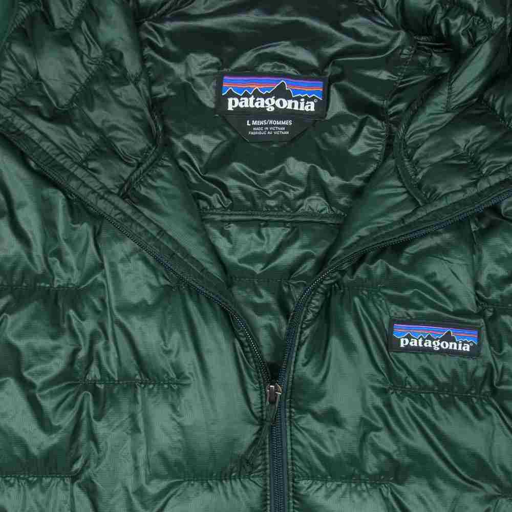 patagonia パタゴニア 18AW 84030 18年製 Micro Puff Hoody メンズ マイクロ パフ フーディ 中綿 ジャケット ダークグリーン系 L【中古】