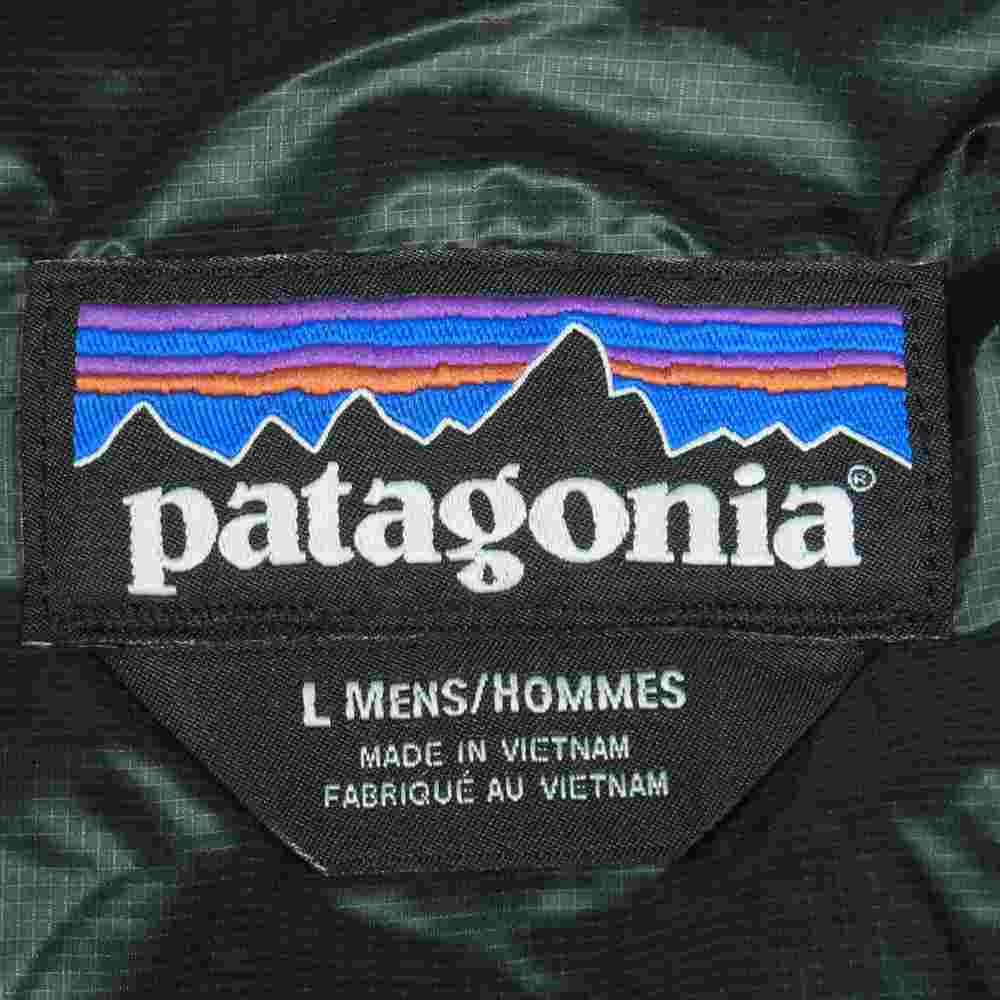 patagonia パタゴニア 18AW 84030 18年製 Micro Puff Hoody メンズ マイクロ パフ フーディ 中綿 ジャケット ダークグリーン系 L【中古】