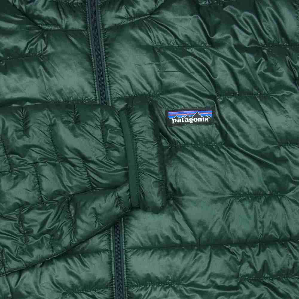 patagonia パタゴニア 18AW 84030 18年製 Micro Puff Hoody メンズ マイクロ パフ フーディ 中綿 ジャケット ダークグリーン系 L【中古】