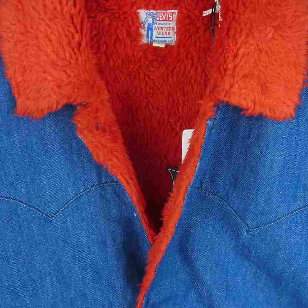 Levi's リーバイス 85209-0000 LVC VINTAGE CLOTHING SHERPA CAR COAT LONG RINSE シェルパ カーコート デニム 裏ボア ジャケット インディゴブルー系 S【新古品】【未使用】【中古】