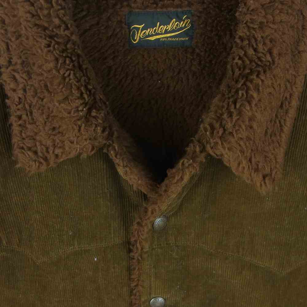 TENDERLOIN テンダーロイン T-SADDLE CORDUROY サドル コーデュロイ ジャケット 日本製 ブラウン系 XS【中古】