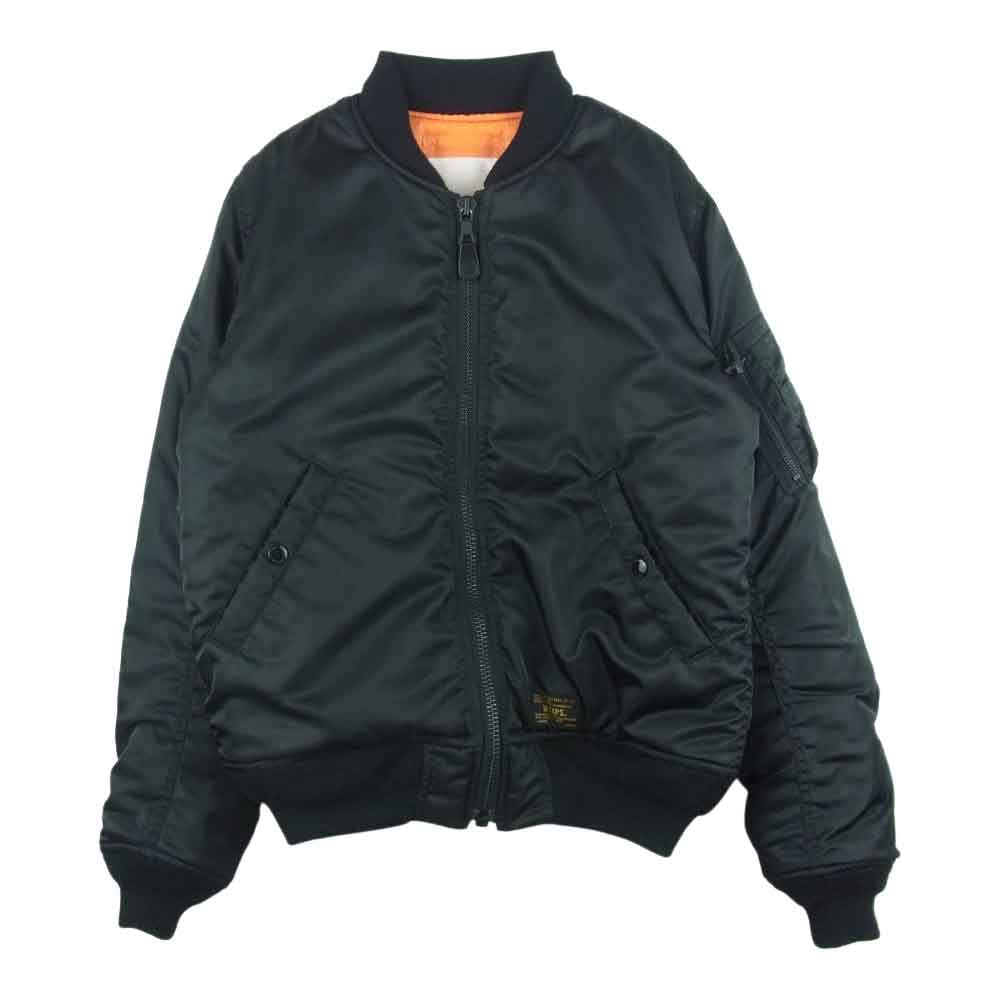 WTAPS ダブルタップス 14AW 142GWDT-JKM YOUTHFULL DAYZ MA-1 JACKET NYLON TWILL ユースフルデイズ ミリタリー フライト ジャケット ブラック系 S【中古】