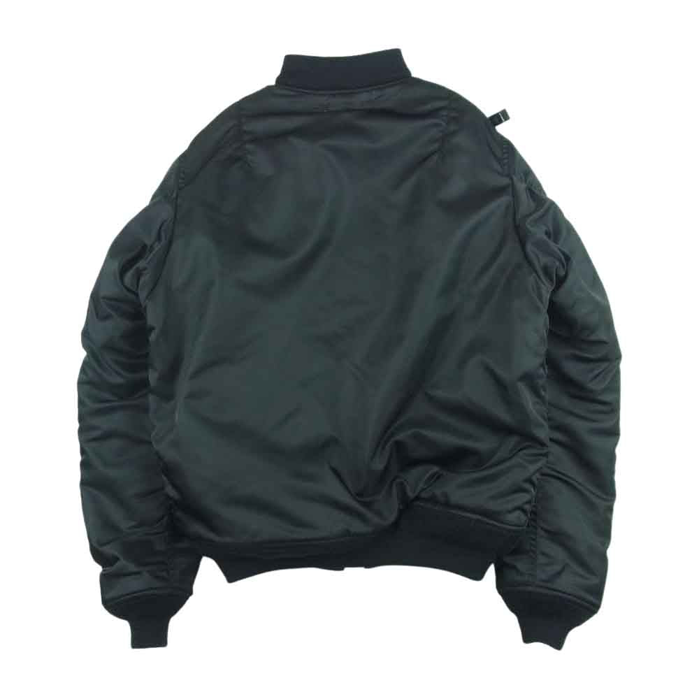 WTAPS ダブルタップス 14AW 142GWDT-JKM YOUTHFULL DAYZ MA-1 JACKET NYLON TWILL ユースフルデイズ ミリタリー フライト ジャケット ブラック系 S【中古】