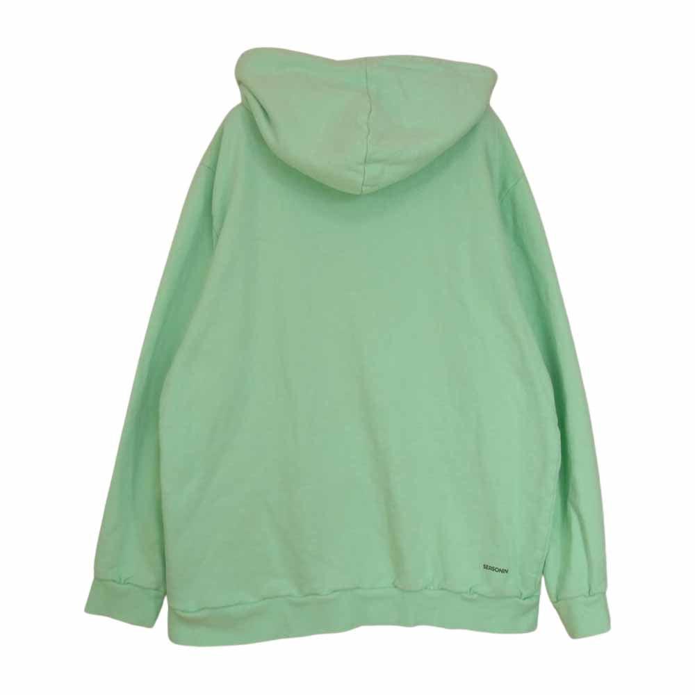 シーズニング SE18S-CT14 MINT プリント パーカー ライトグリーン系 3【中古】