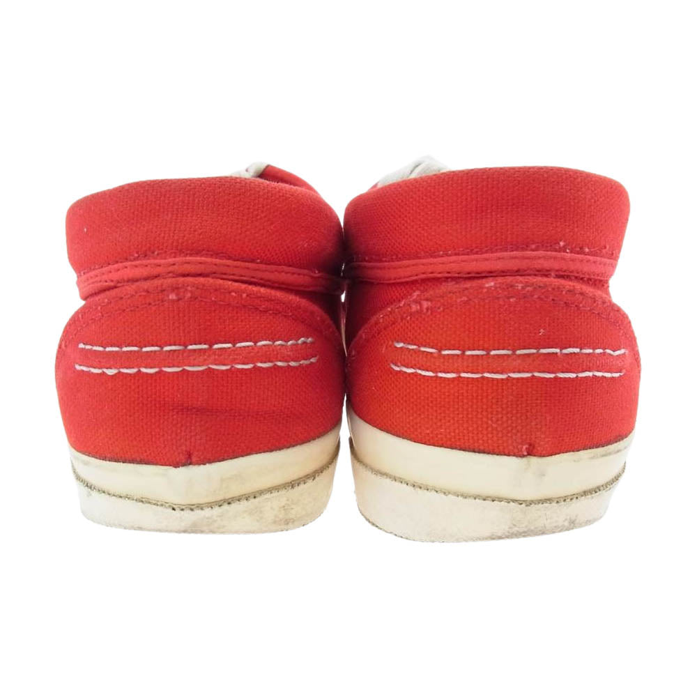 JUNYA WATANABE COMME des GARCONS MAN ジュンヤワタナベコムデギャルソンマン WK-K104-051-2-4 ギンガムチェック インソール キャンバス ローカット スニーカー レッド系【中古】