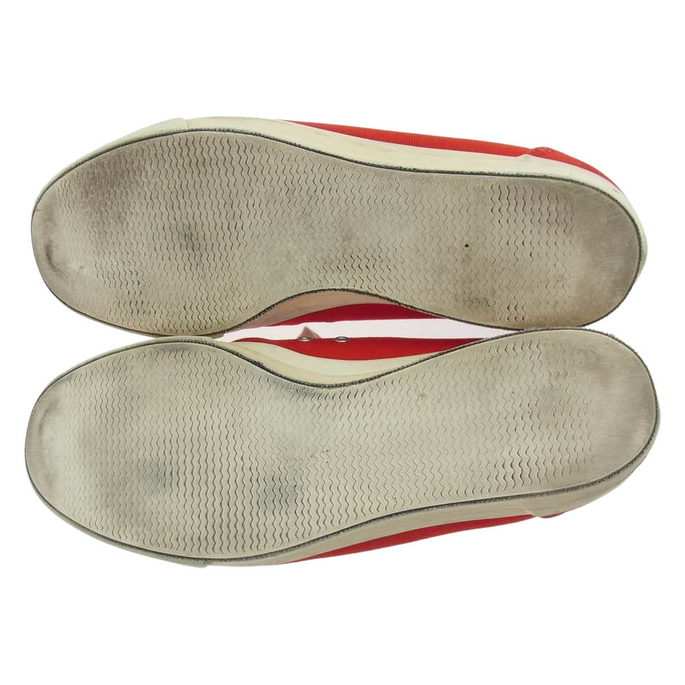 JUNYA WATANABE COMME des GARCONS MAN ジュンヤワタナベコムデギャルソンマン WK-K104-051-2-4 ギンガムチェック インソール キャンバス ローカット スニーカー レッド系【中古】