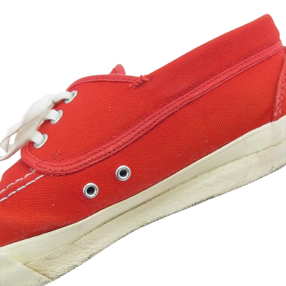 JUNYA WATANABE COMME des GARCONS MAN ジュンヤワタナベコムデギャルソンマン WK-K104-051-2-4 ギンガムチェック インソール キャンバス ローカット スニーカー レッド系【中古】