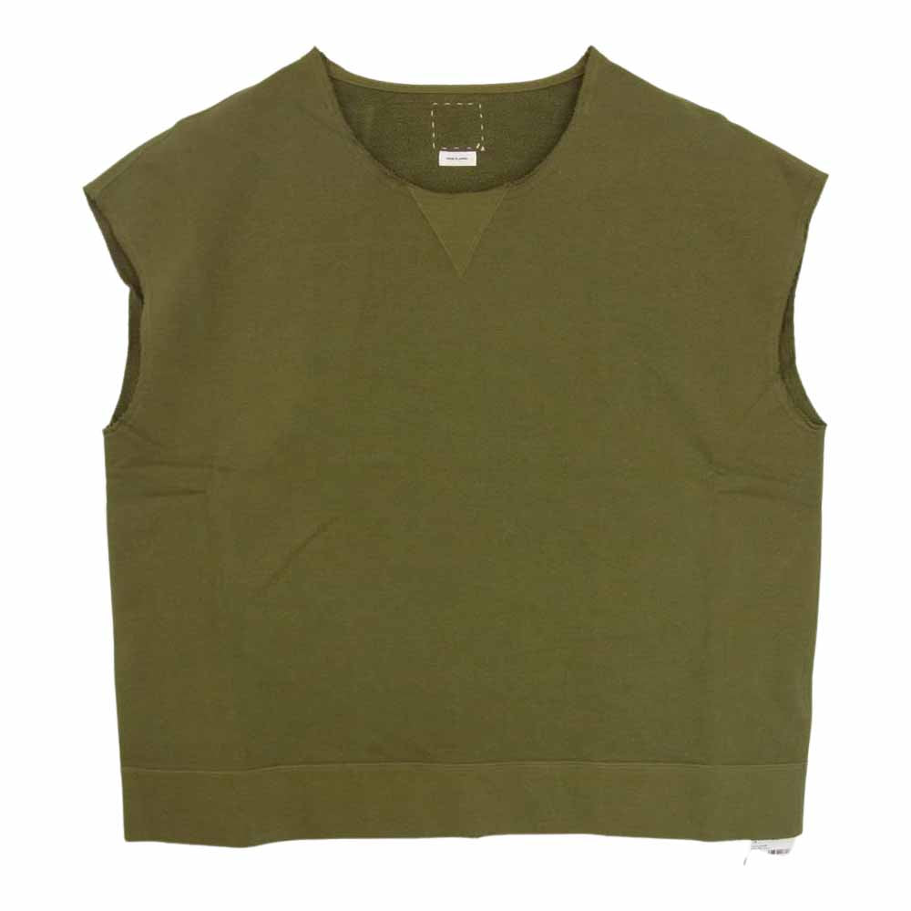 VISVIM ビズビム 122105010009 MONDO SWEAT S/L (U.D.)  スリーブレス スウェット カーキ系 3【極上美品】【中古】