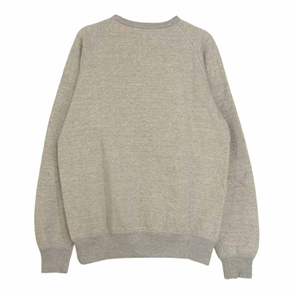 The REAL McCOY'S ザリアルマッコイズ MC18114 JOE McCOY ジョーマッコイ BALL PALK ボールパーク 12oz. CREWNECK SWEATSHIRT クルーネック ラグラン スウェット グレー系 M【中古】