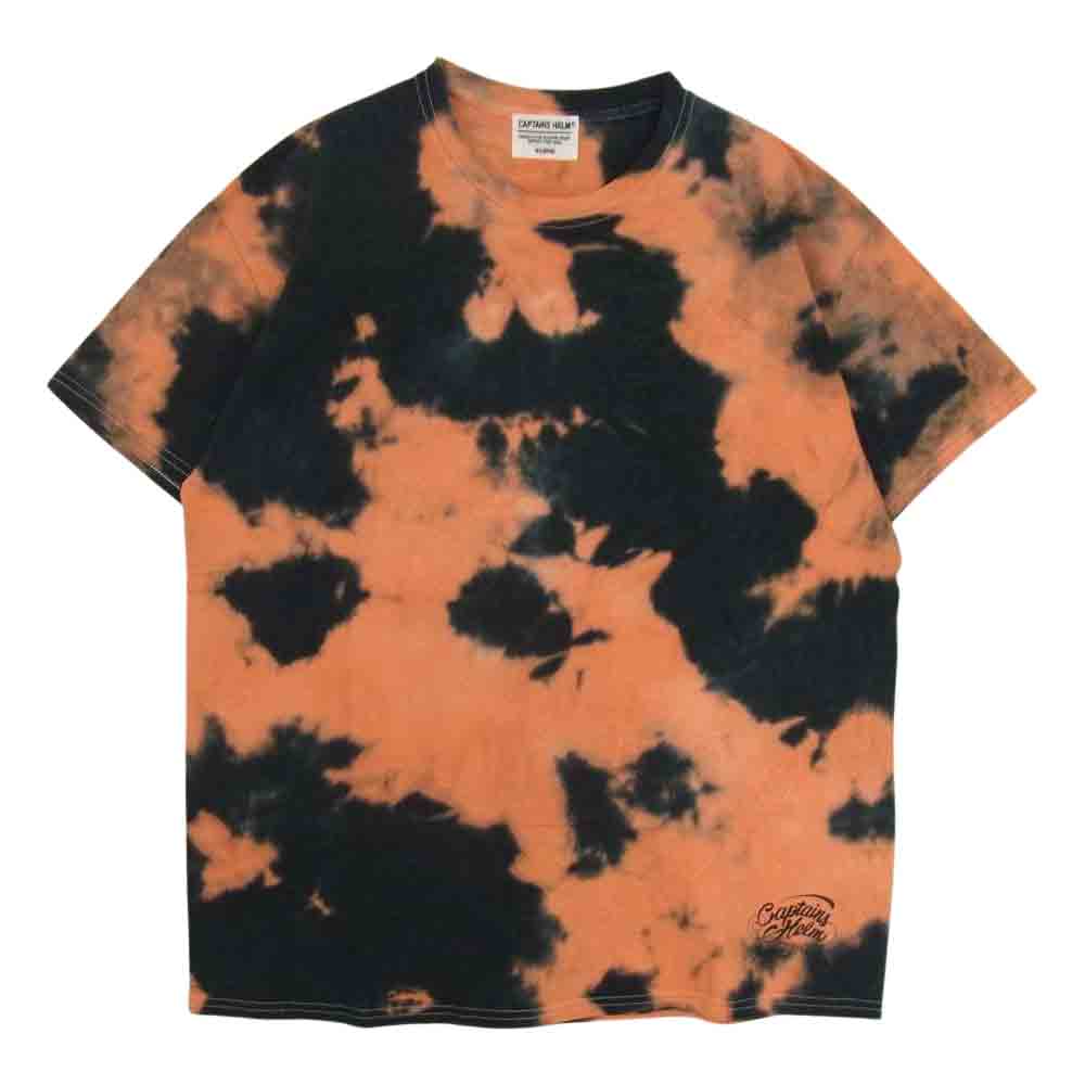 キャプテンズヘルム タイダイ バックロゴ 半袖 Tシャツ オレンジ系 XL【中古】