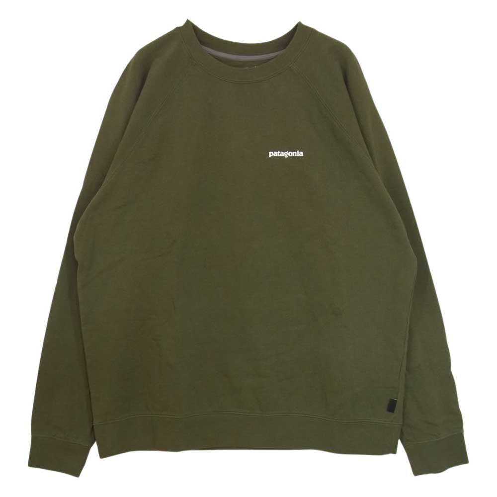 patagonia パタゴニア 20AW 39603 P-6 Logo Organic Crew Sweatshirt ロゴ オーガニック クルー スウェットシャツ カーキ系 XL【中古】