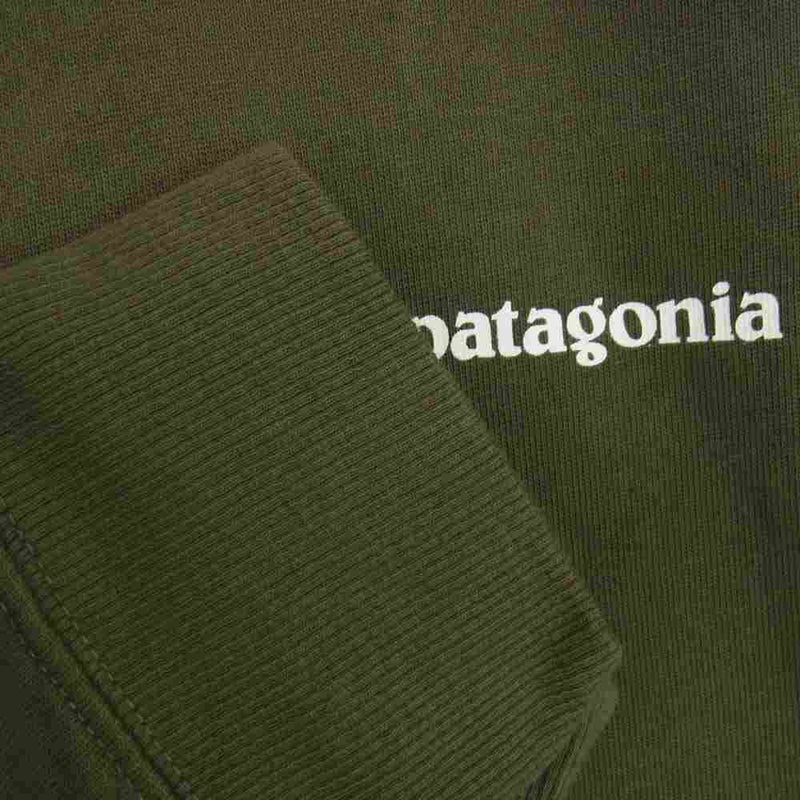 patagonia パタゴニア 20AW 39603 P-6 Logo Organic Crew Sweatshirt ロゴ オーガニック クルー スウェットシャツ カーキ系 XL【中古】