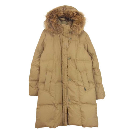 AIGLE エーグル ダウン ファー コート ブラウン系 M【中古】