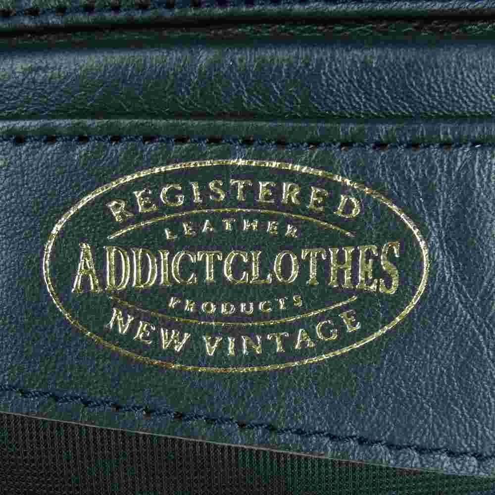 ADDICT CLOTHES アディクトクローズ SPECIAL LIMITED FOR 5TH ANNIVERSARY スペシャル リミテッド ダブル ライダース レザー ジャケット ダークネイビー系 34【極上美品】【中古】