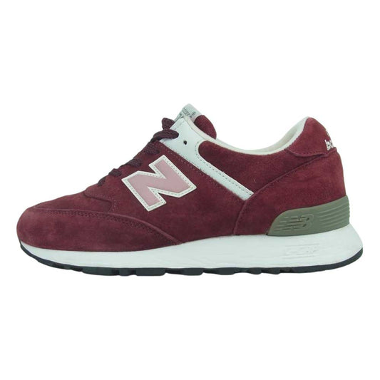 NEW BALANCE ニューバランス W576PMP スエード スニーカー イングランド製 ワインレッド系 USA7B【中古】