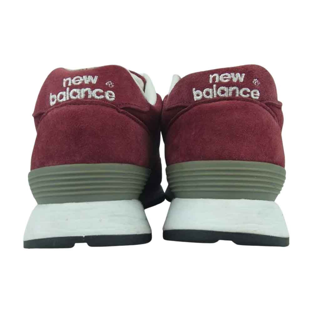 NEW BALANCE ニューバランス W576PMP スエード スニーカー イングランド製 ワインレッド系 USA7B【中古】