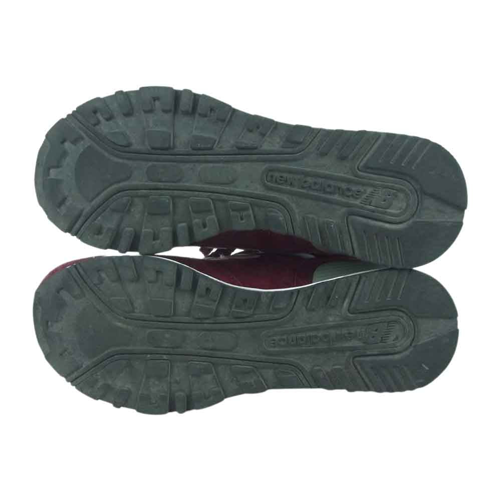 NEW BALANCE ニューバランス W576PMP スエード スニーカー イングランド製 ワインレッド系 USA7B【中古】