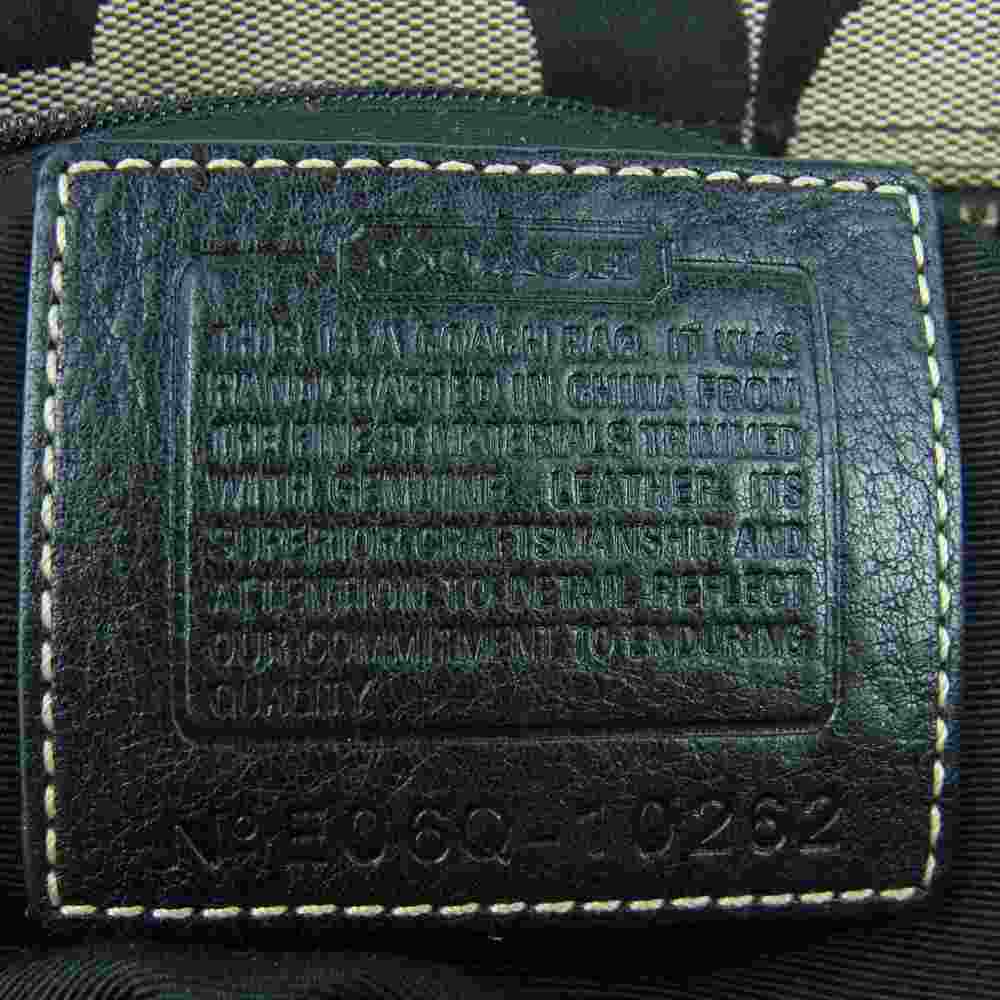 COACH コーチ 10262 シグネチャー ハンド バッグ ブラック系 グレー系【中古】