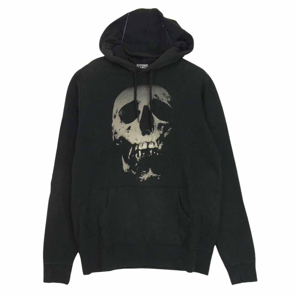 HYSTERIC GLAMOUR ヒステリックグラマー 4CF-1643 スカルベリー プルオーバー パーカー ブラック系 L【中古】
