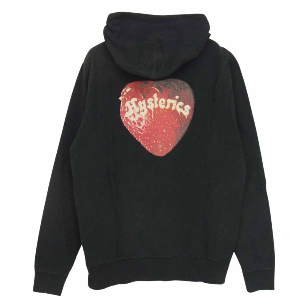HYSTERIC GLAMOUR ヒステリックグラマー 4CF-1643 スカルベリー プルオーバー パーカー ブラック系 L【中古】