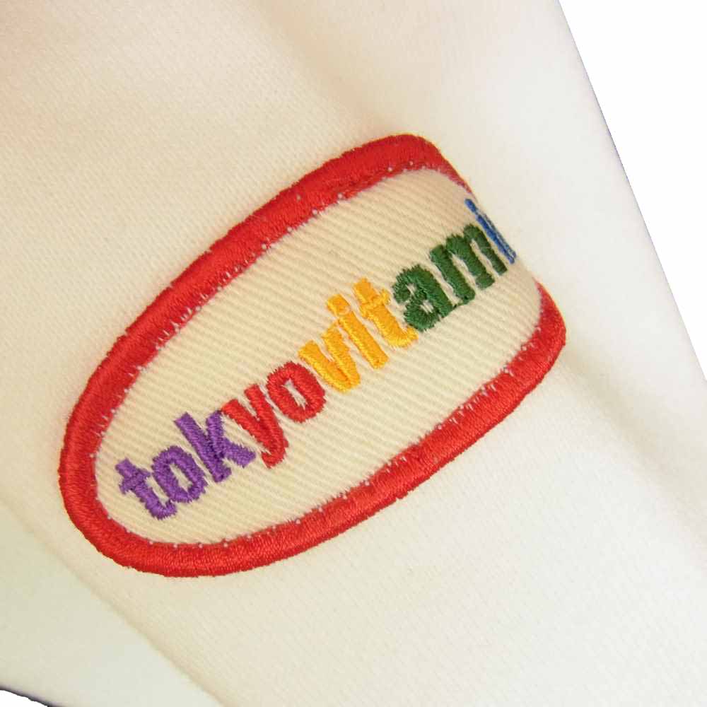 HYSTERIC GLAMOUR ヒステリックグラマー 02203CS13 TOKYOVITAMIN/SOFT CREAMスウェット ホワイト系 XL【中古】