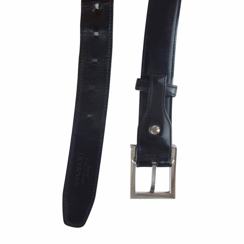 BVLGARI ブルガリ レザー ベルト ブラック系【中古】