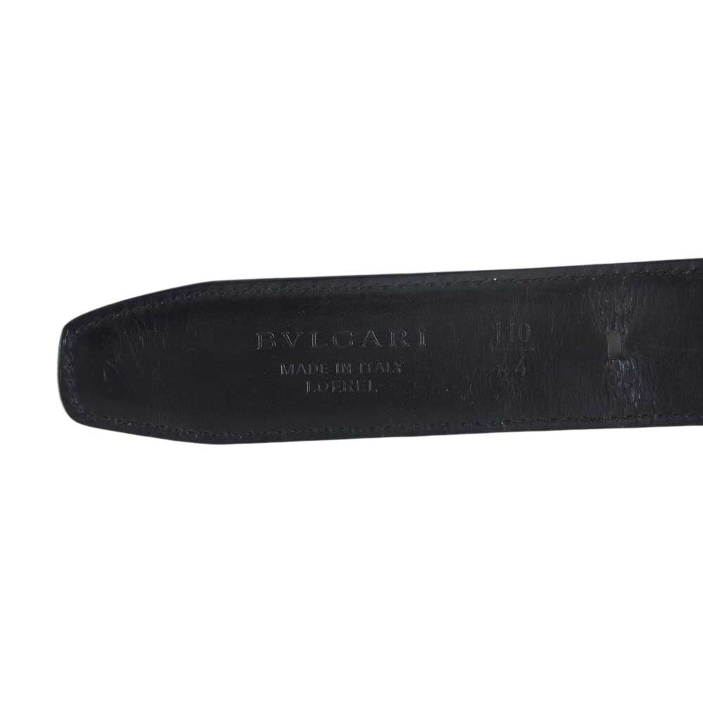 BVLGARI ブルガリ レザー ベルト ブラック系【中古】