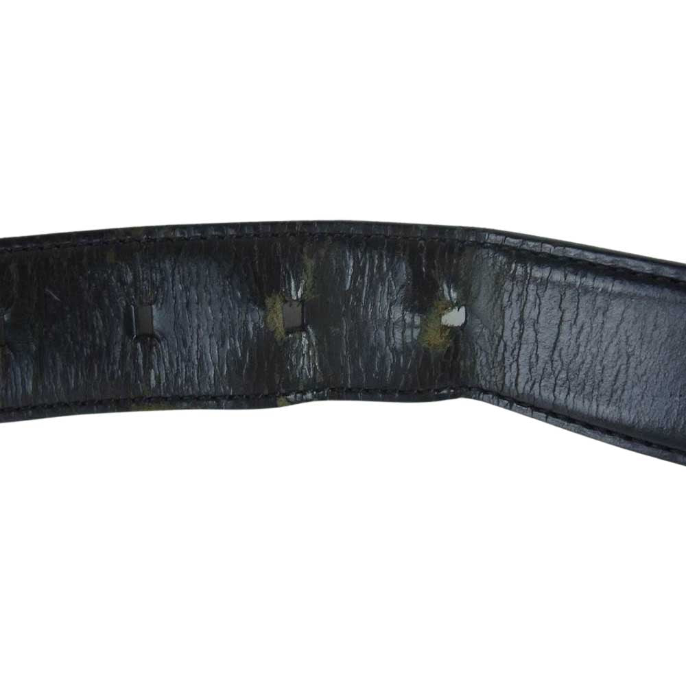 BVLGARI ブルガリ レザー ベルト ブラック系【中古】