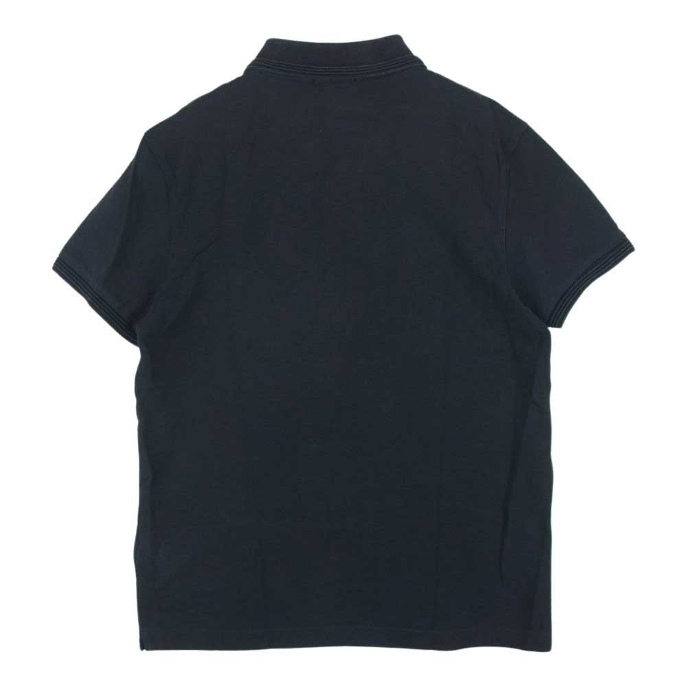 MONCLER モンクレール 84093 ワッペン 半袖 ポロシャツ コットン 中国製 ブラック系 M【中古】