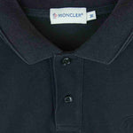 MONCLER モンクレール 84093 ワッペン 半袖 ポロシャツ コットン 中国製 ブラック系 M【中古】