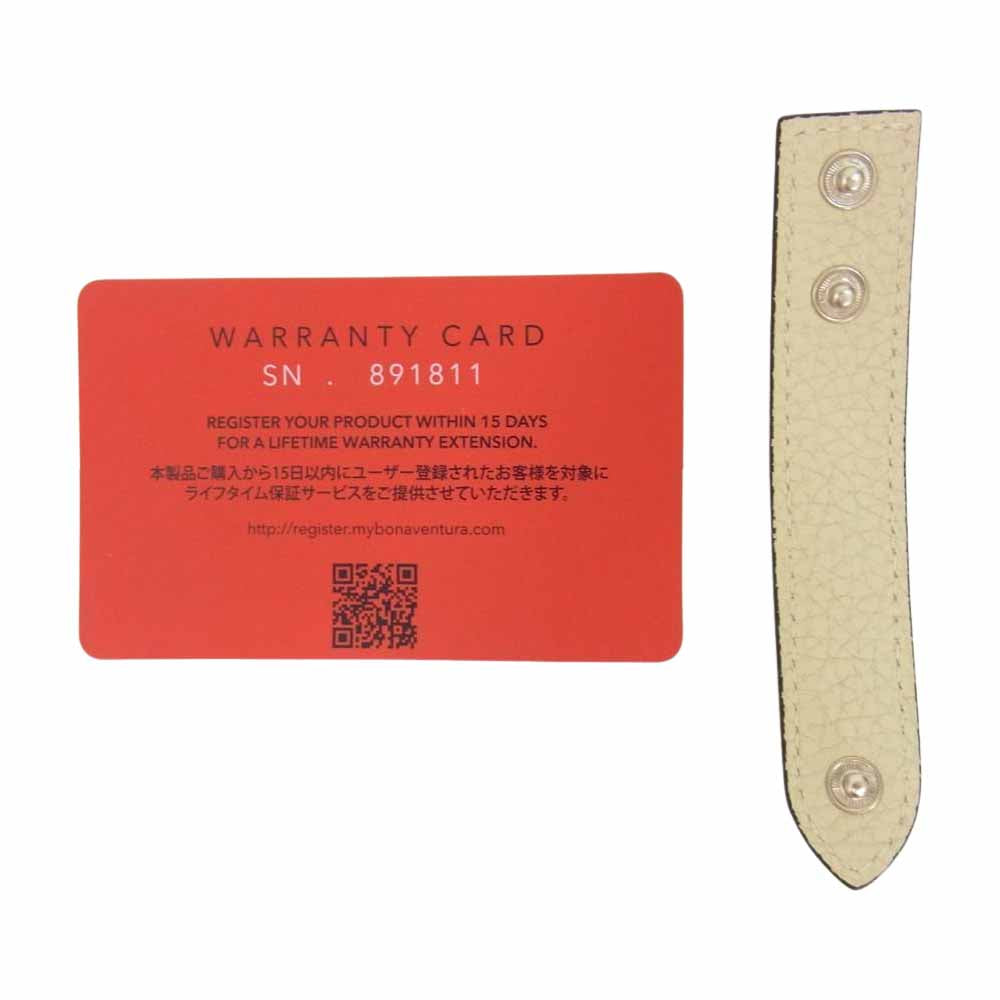 ボナベンチュラ BWAT19-IVET ベルテッド ロング ウォレット オフホワイト系【極上美品】【中古】