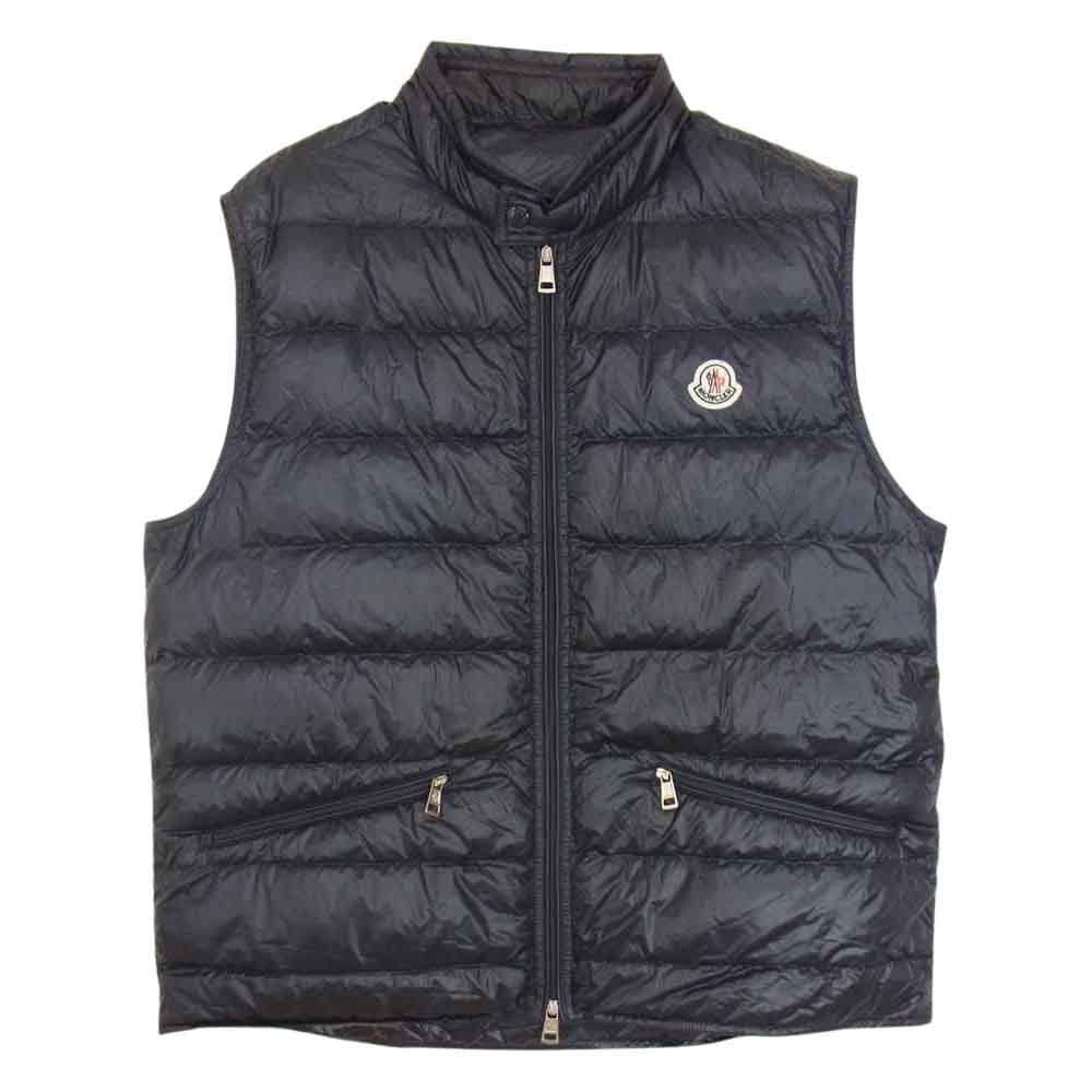MONCLER モンクレール GUI GILET ギュイ ジレ ダウン ベスト ダークネイビー系 4【中古】