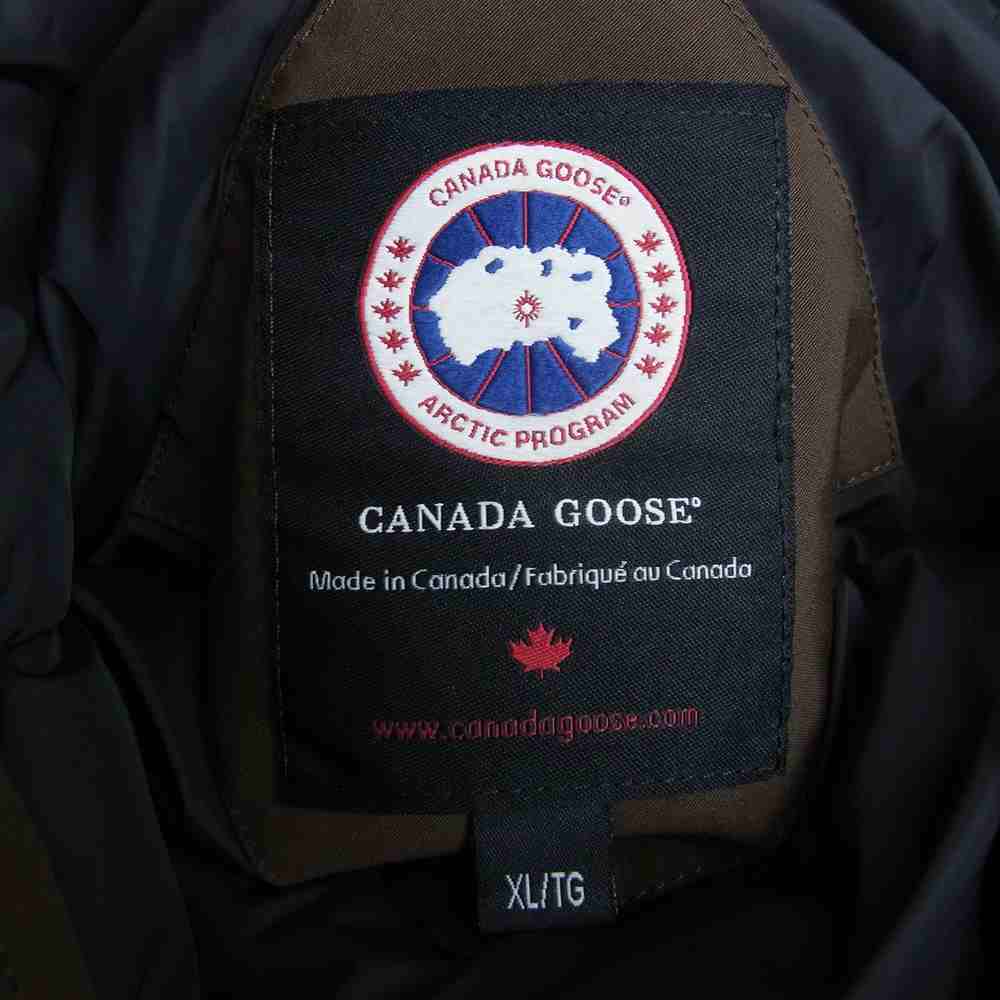 CANADA GOOSE カナダグース 2072JM YORKTON ヨークトン ファー ダウン ジャケット ブラウン系 XL【中古】