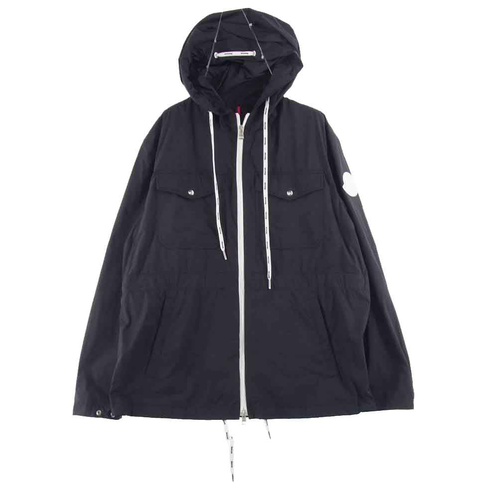 MONCLER モンクレール G10911B73800 54A91 CARION ナイロン ジップアップ パーカー ジャケット ブラック系【極上美品】【中古】