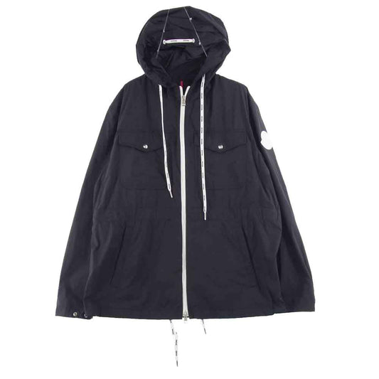 MONCLER モンクレール G10911B73800 54A91 CARION ナイロン ジップアップ パーカー ジャケット ブラック系【極上美品】【中古】