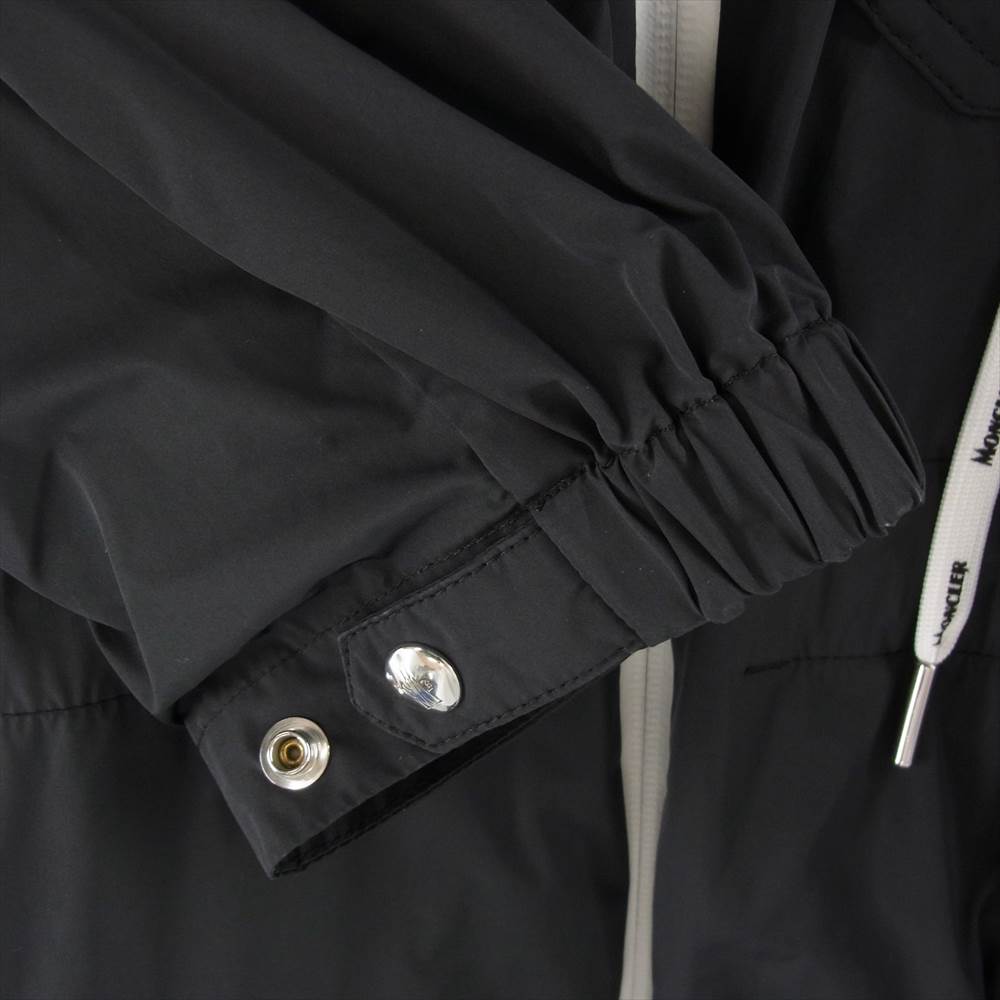 MONCLER モンクレール G10911B73800 54A91 CARION ナイロン ジップアップ パーカー ジャケット ブラック系【極上美品】【中古】