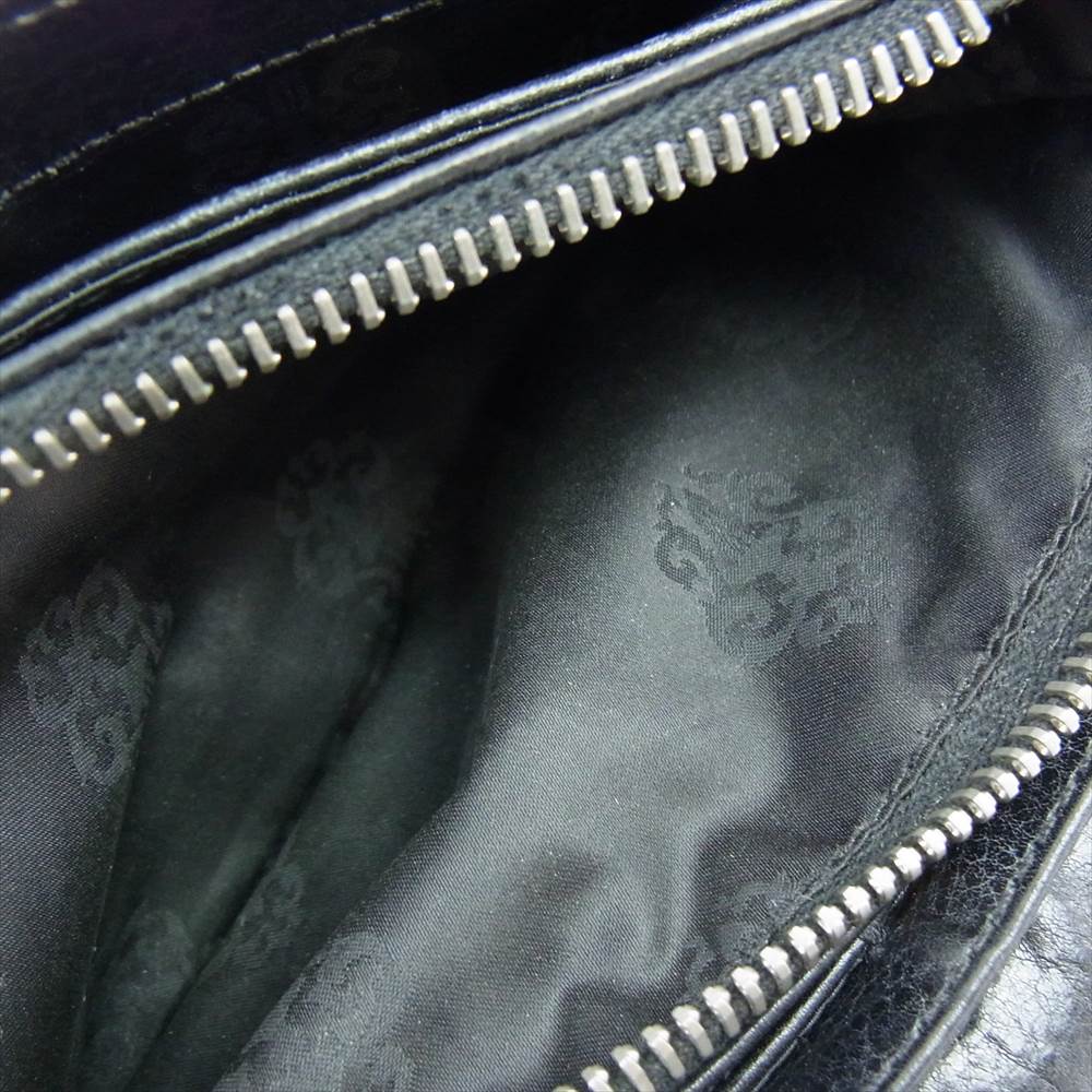 CHROME HEARTS クロムハーツ（原本有） JUDY ジュディ クロスボタン レザー ウォレット 財布 ブラック系【中古】