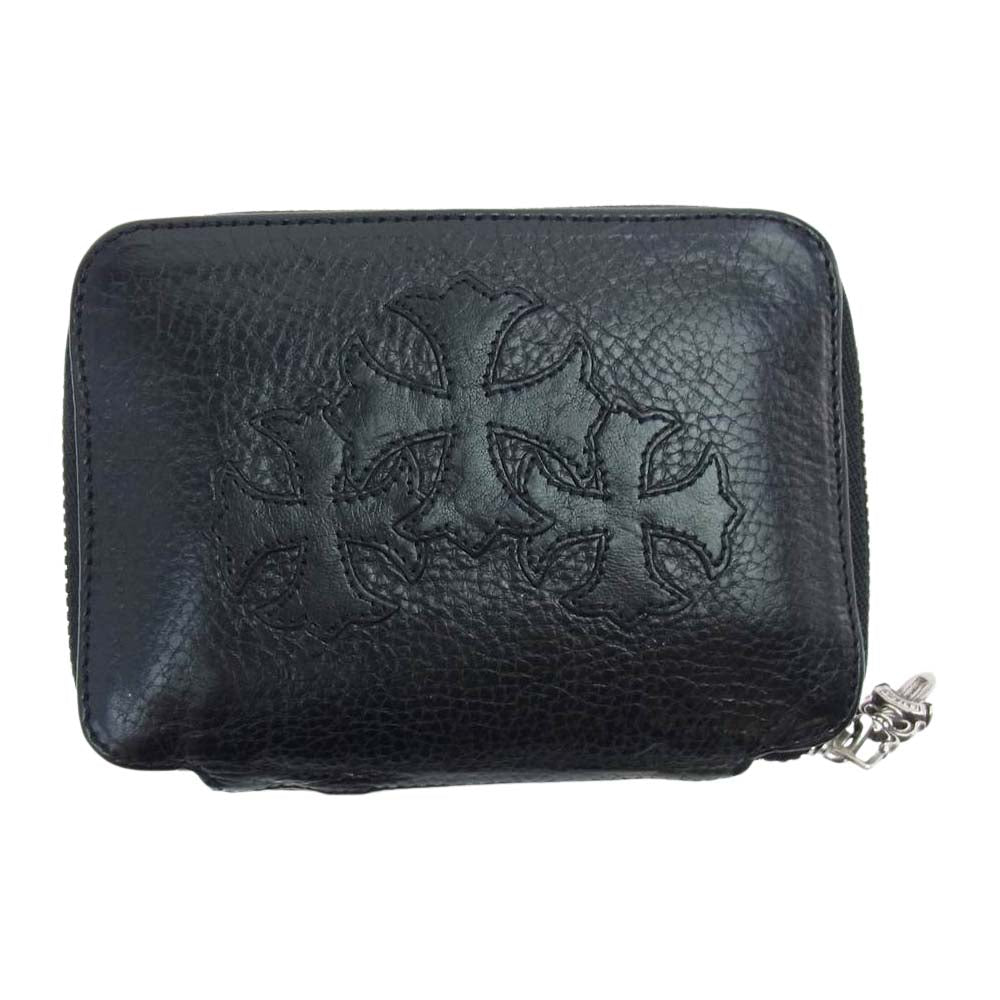 CHROME HEARTS クロムハーツ（原本有） BABY BANK ROBBER ベビー バンクローバー レザー ウォレット 財布 ブラック系【中古】