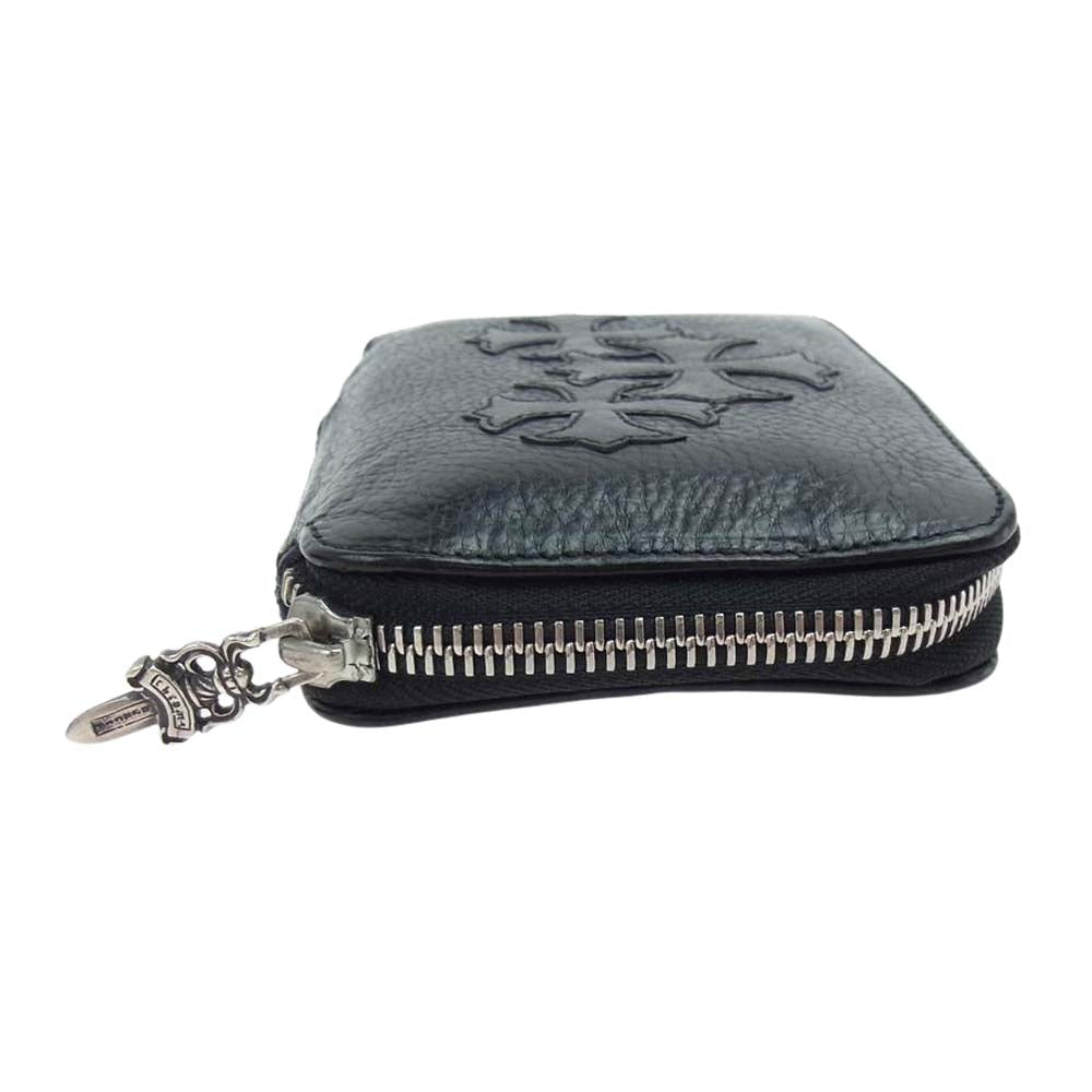 CHROME HEARTS クロムハーツ（原本有） BABY BANK ROBBER ベビー バンクローバー レザー ウォレット 財布 ブラック系【中古】