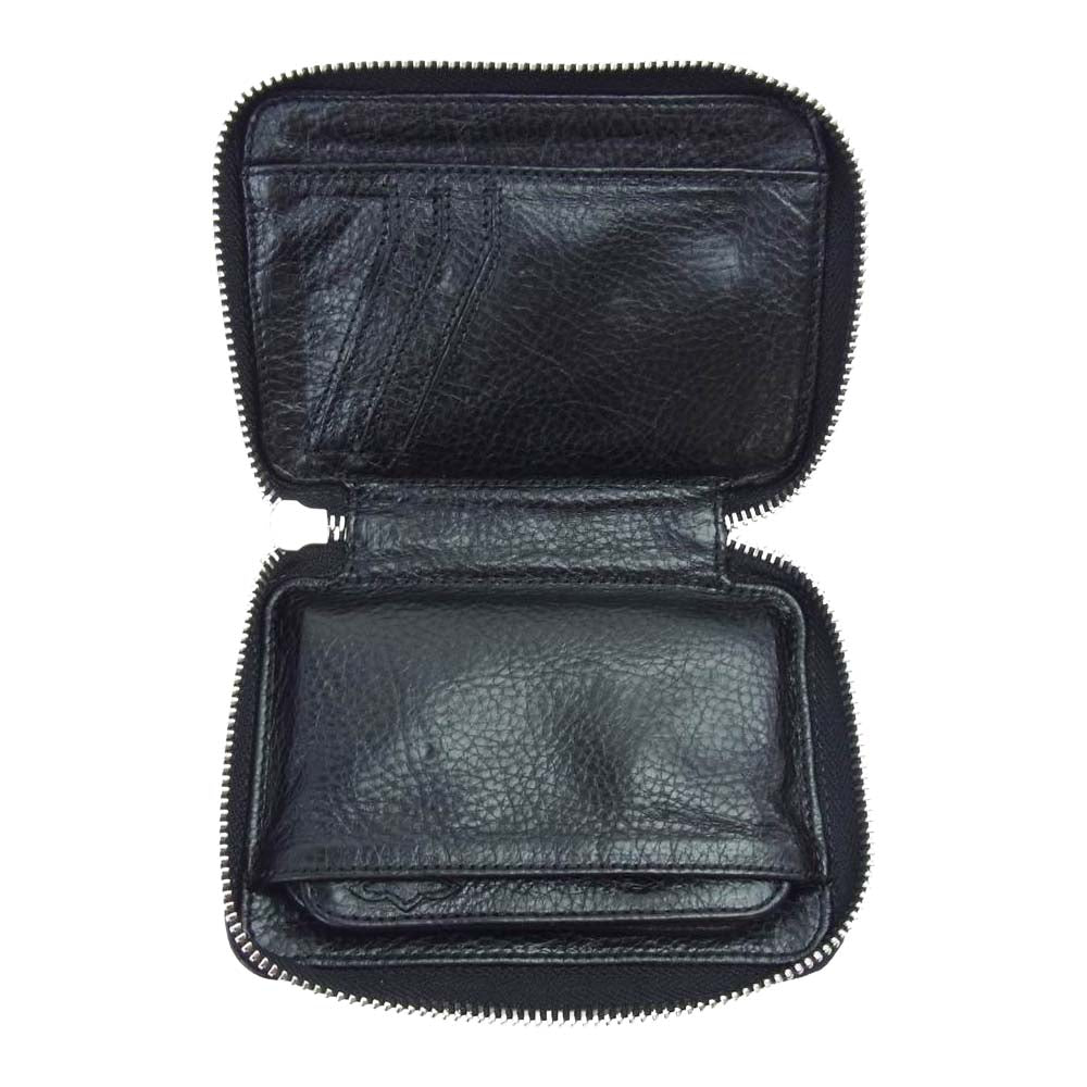 CHROME HEARTS クロムハーツ（原本有） BABY BANK ROBBER ベビー バンクローバー レザー ウォレット 財布 ブラック系【中古】