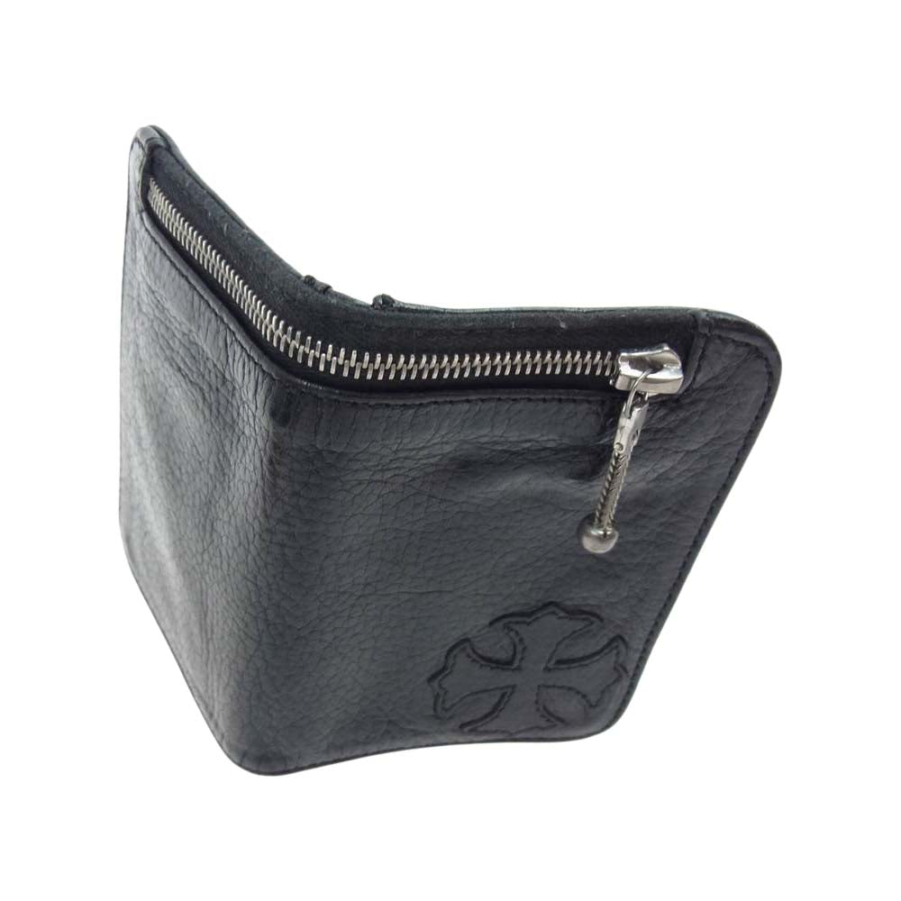 CHROME HEARTS クロムハーツ（原本有） BABY BANK ROBBER ベビー バンクローバー レザー ウォレット 財布 ブラック系【中古】