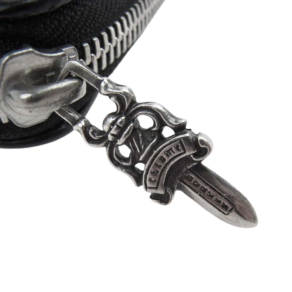 CHROME HEARTS クロムハーツ（原本有） BABY BANK ROBBER ベビー バンクローバー レザー ウォレット 財布 ブラック系【中古】