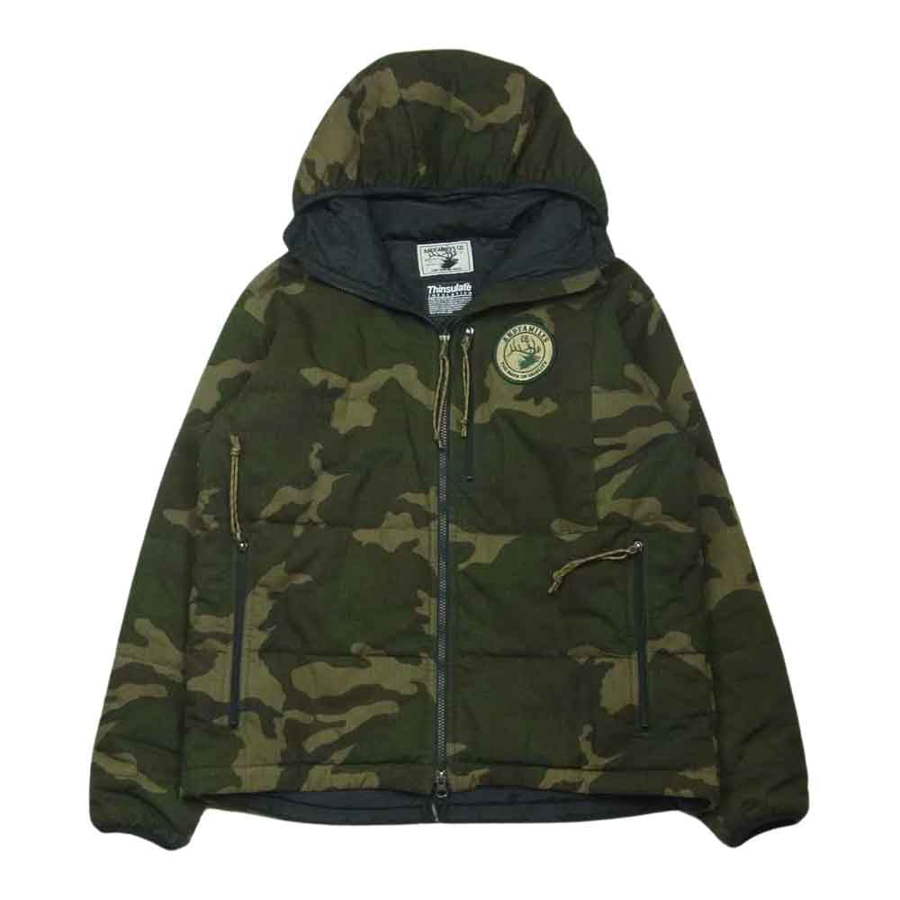 アンドファミリー JK1911583-CRD 迷彩 ミリタリー 中綿 ジャケット 日本製 カーキ系 S【中古】