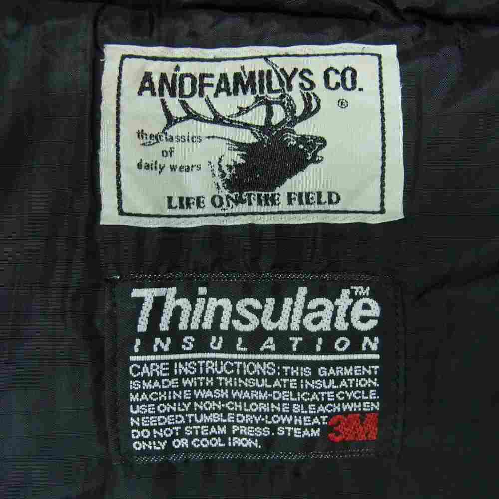 アンドファミリー JK1911583-CRD 迷彩 ミリタリー 中綿 ジャケット 日本製 カーキ系 S【中古】