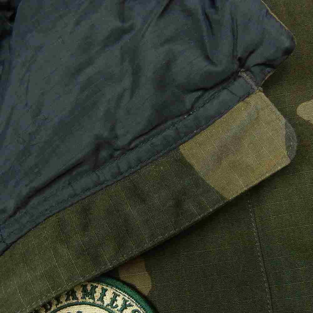 アンドファミリー JK1911583-CRD 迷彩 ミリタリー 中綿 ジャケット 日本製 カーキ系 S【中古】