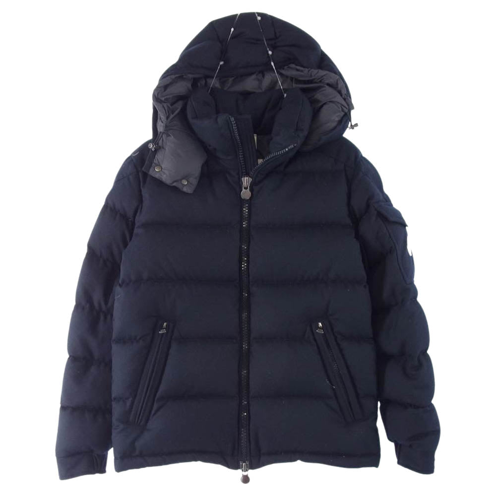 MONCLER モンクレール MONTGENEVRE モンジュネーブル ウール ダウン ジャケット ダークネイビー系【中古】
