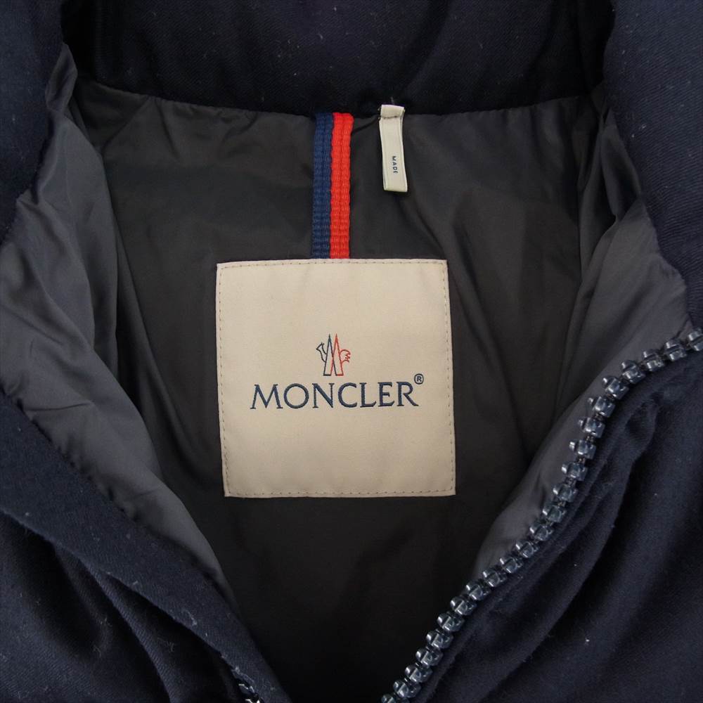 MONCLER モンクレール MONTGENEVRE モンジュネーブル ウール ダウン ジャケット ダークネイビー系【中古】